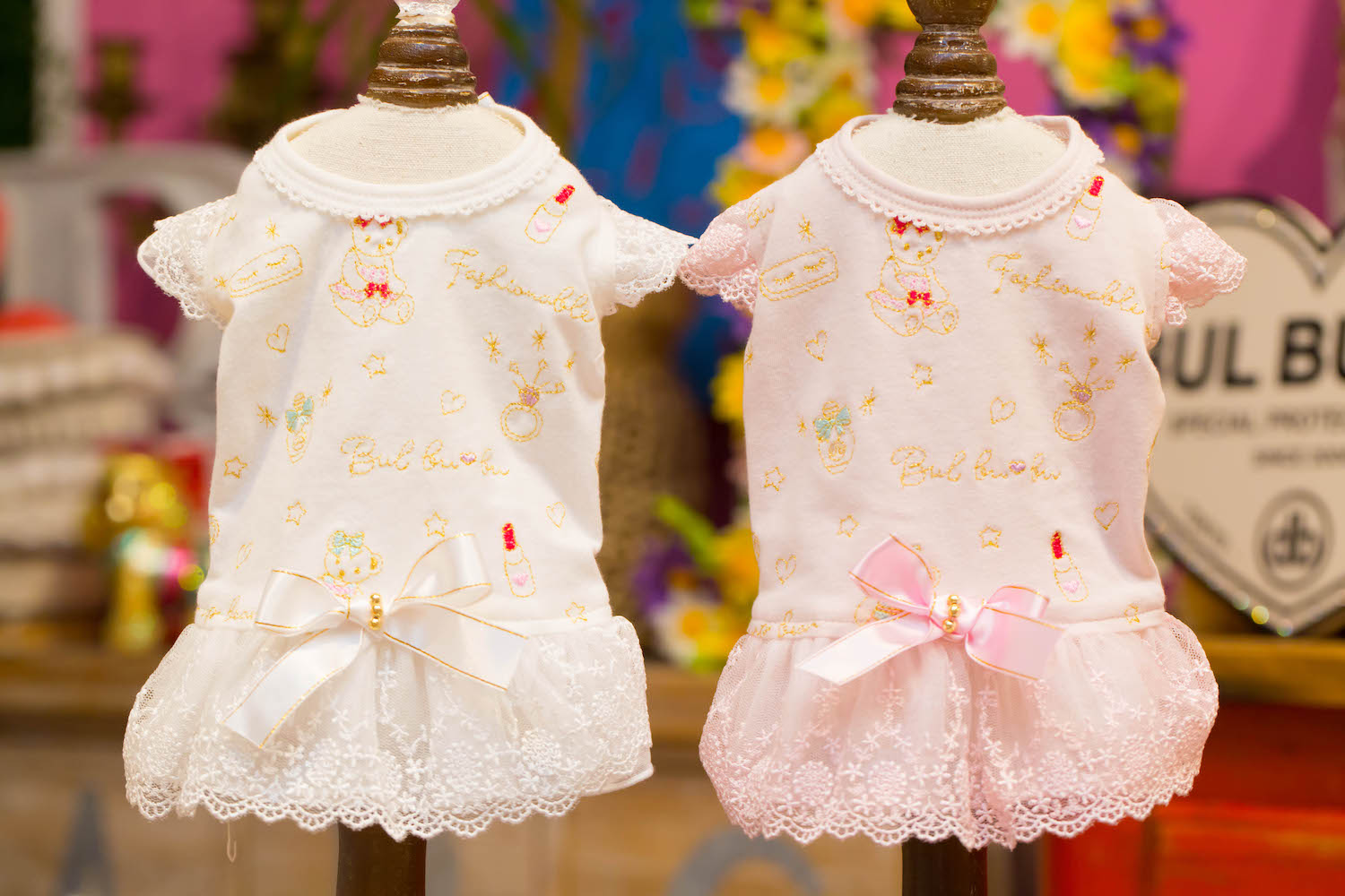 ブルブブチェックパンツ　セーラーシャツ　フリルキャミセット 犬（わんちゃん）の洋服。ドッグブティック ブルブブ《新作入荷