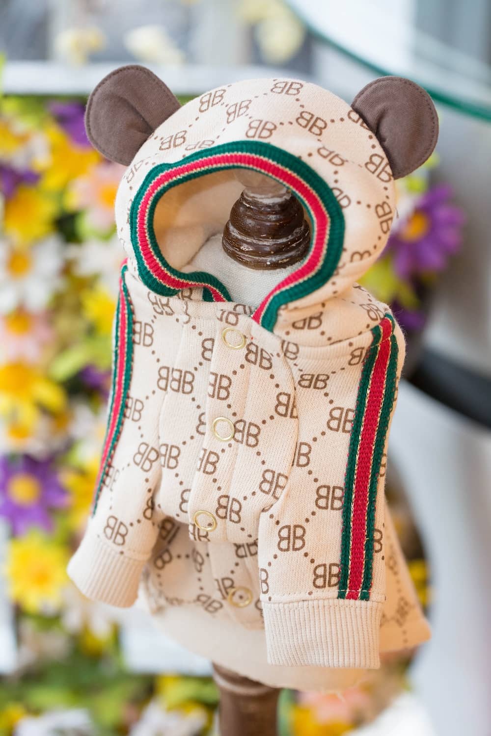 25GC-024 モノグラム くまちゃん前あきP/K｜ドッグブティック