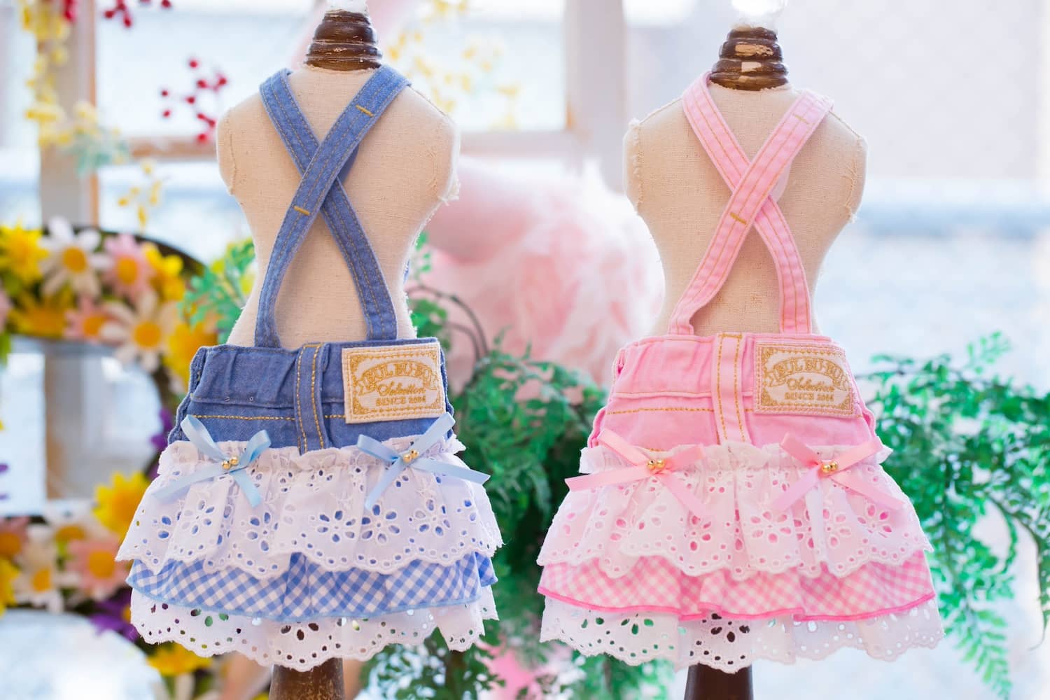 25GC-026 Gingham DENIM S/K｜ドッグブティック・ブルブブ