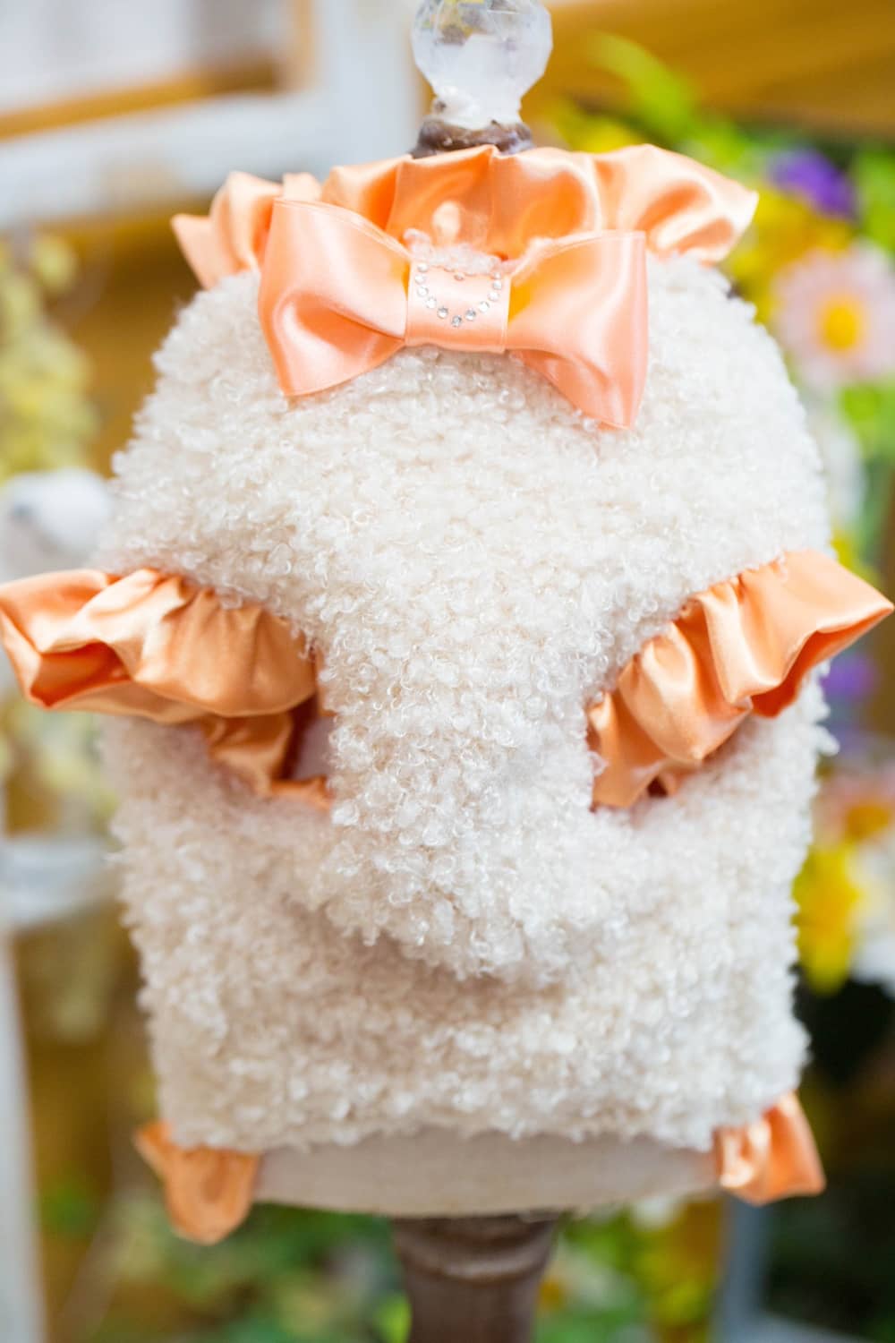 予約】25GC-036 Ribbon ファーベスト｜ドッグブティック・ブルブブ